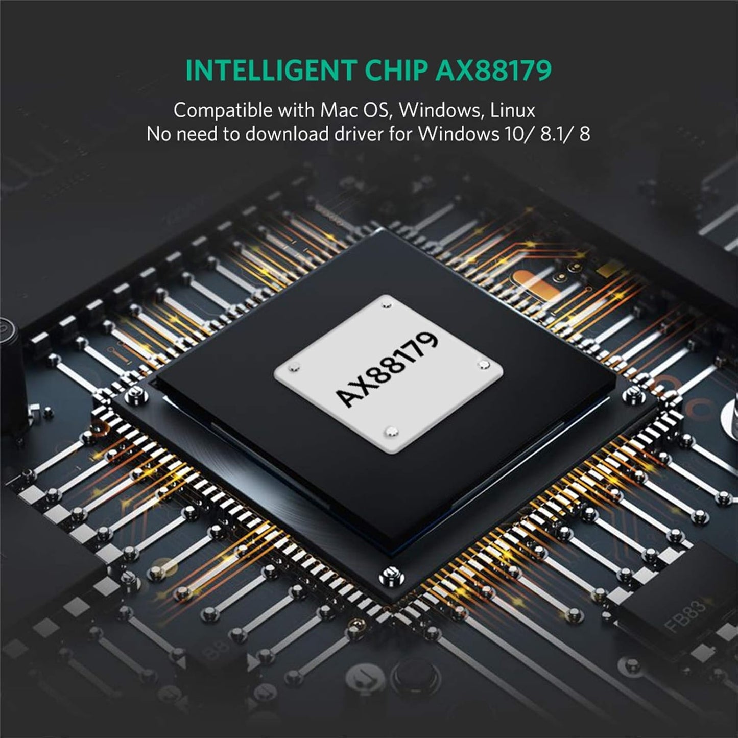 UGREEN Type-C to 1000Mbps Gigabit Ethernet Adapter / 50307