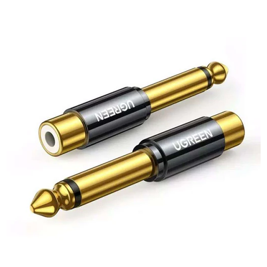 UGREEN 6.35mm Male to RCA Female Adapter / 80731
