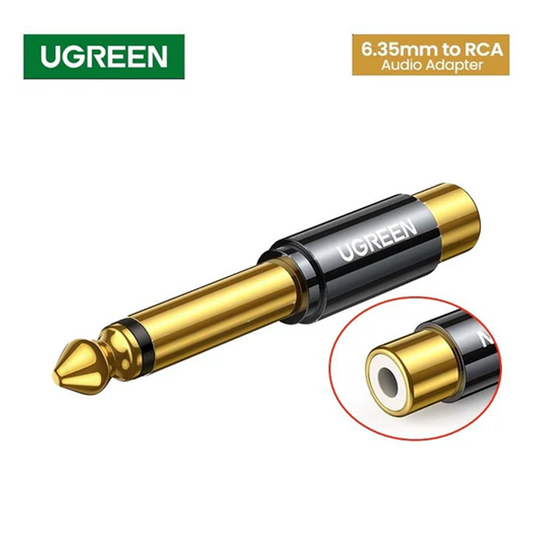 UGREEN 6.35mm Male to RCA Female Adapter / 80731