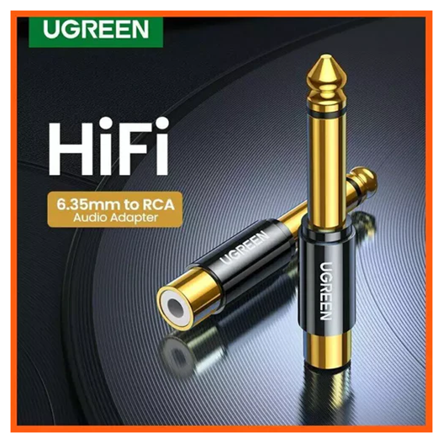 UGREEN 6.35mm Male to RCA Female Adapter / 80731