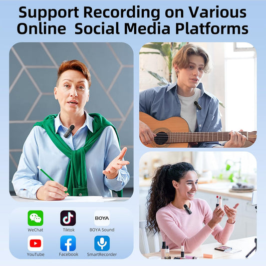 BOYA BY-V20 Ultracompact 2.4GHz Type-C Wireless Microphone System