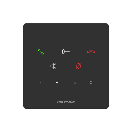 وحدة انتركم داخلي (صوت فقط) مقاس 4 بوصات تدعم اتصال سلكي | Hikvision.DS-KH6100-E1