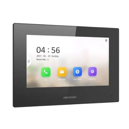 شاشة فيديو انتركم داخلية 7 بوصة تدعم اتصال وايفاي او سلكي | Hikvision.DS-KH6320-WTE1