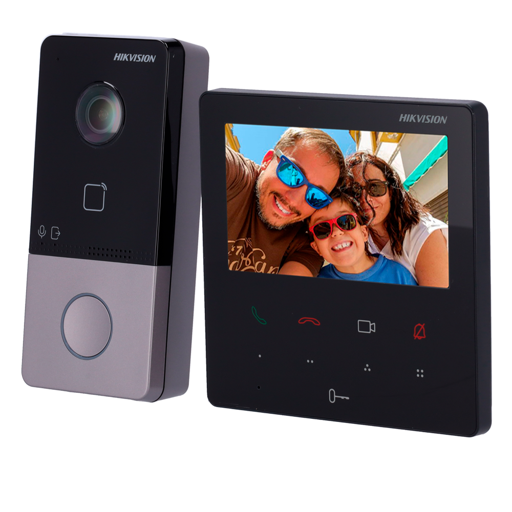 طقم انتركم فيديو يدعم سلكي او لاسلكي | Hikvision.DS-KIS606-P