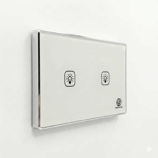 مفتاح تويا الذكي الفاخر 10 أمبير | مفتاح ثنائي | إطار من الألومنيوم | سبارك إلكتريك