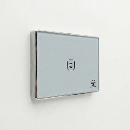 مفتاح تويا الذكي الفاخر 10 أمبير | مفتاح أحادي | إطار من الألومنيوم | سبارك إلكتريك