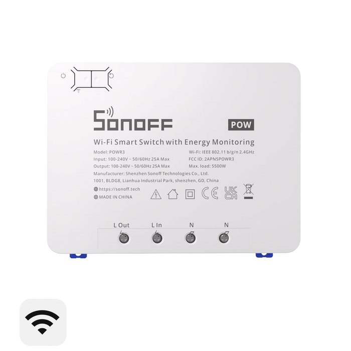 مفتاح SONOFF POWR3 الذكي عالي الطاقة 25 أمبير