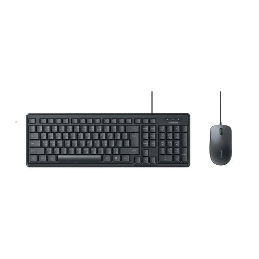 UGREEN Wired Silent Keyboard & Mouse Combo, US/AR Layout - Black / (65777) MK331