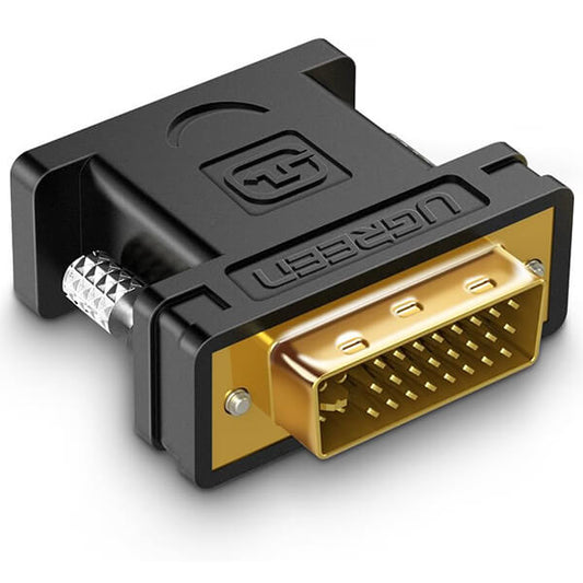 UGREEN DVI-I (24+5) Male to VGA Female Converter (Black) - 20122