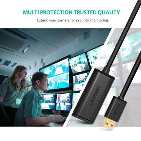 كيبل تحويل من يوجرين |UGREEN USB Extension Cable Active with Chipset  US121