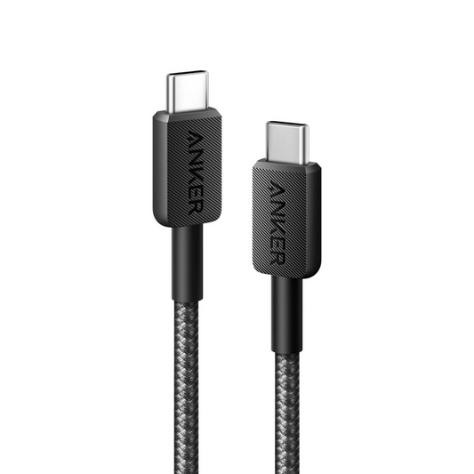 Anker 322 USB-C to USB-C Braided Cable – (0.9cm) Black