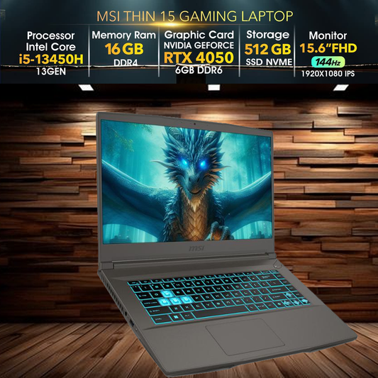 MSI Thin 15 | i5-13420H | RTX 4050 | 16GB Ram | 512SSD | B13VE