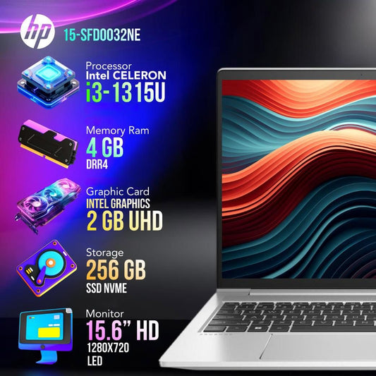 HP 15S i3 4GB Ram /256GB SSD