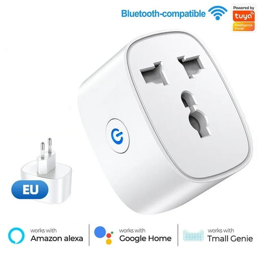 مقبس Tuya 16A Wi-Fi الذكي مع مراقبة الطاقة 