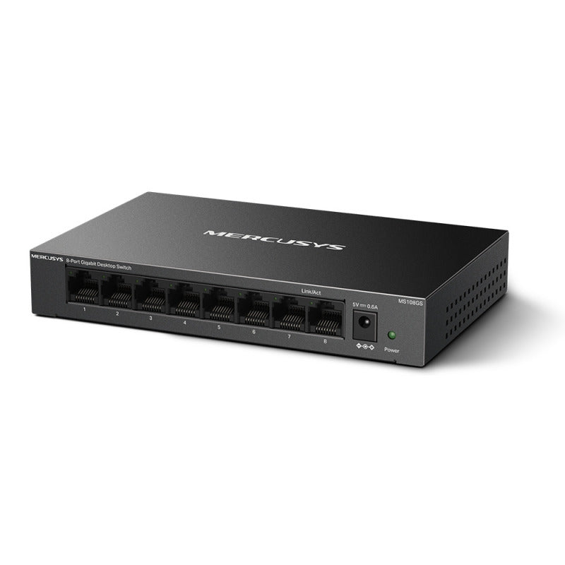Mercusys MS108GS | 8-Port Gigabit Desktop Switch (Black)
