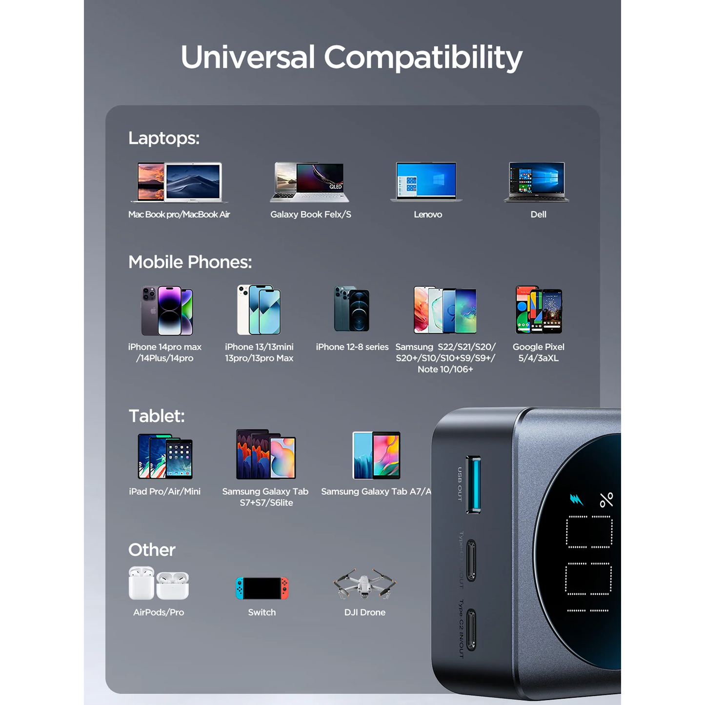 JOYROOM 65W Power Bank 30000mAh - JR-PBF05