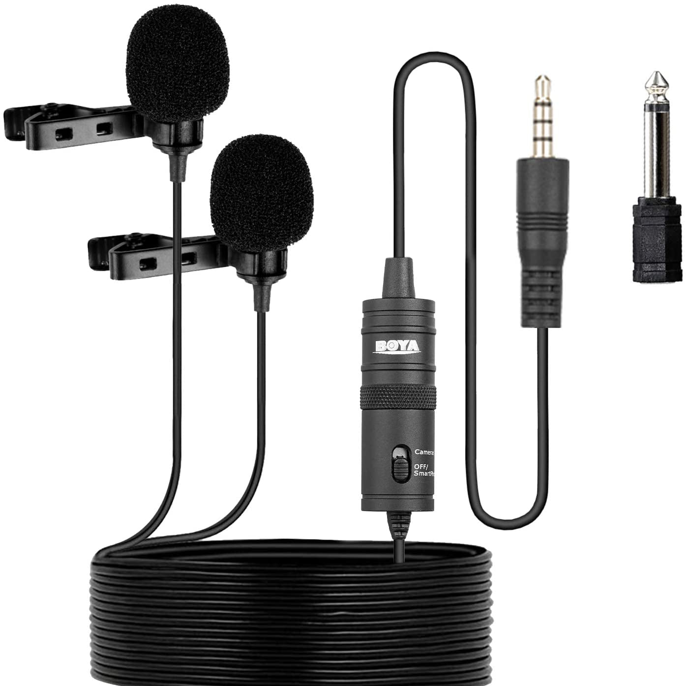 BOYA BY-M1DM Dual Omni-directional Lavalier Microphone