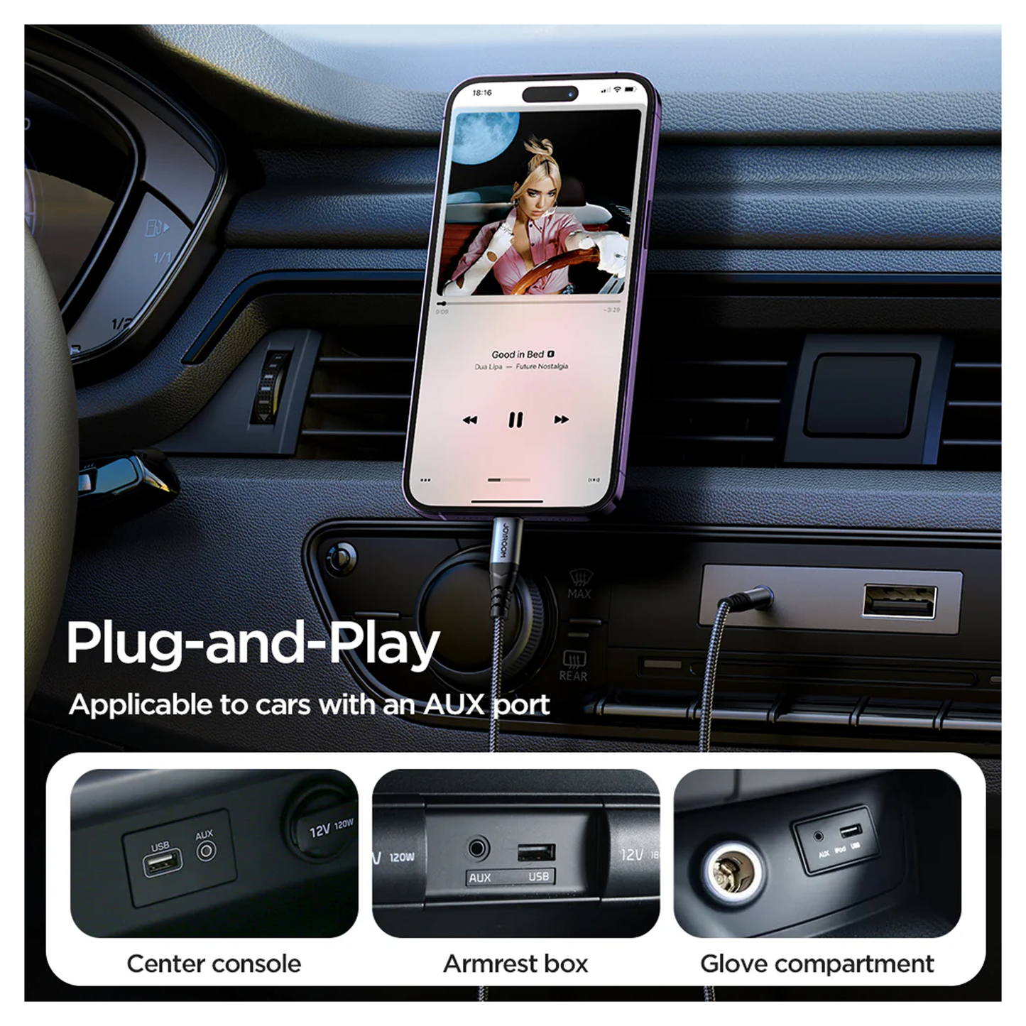 JOYROOM Audio-Transfer Series AUX Audio Cable | SY-A06