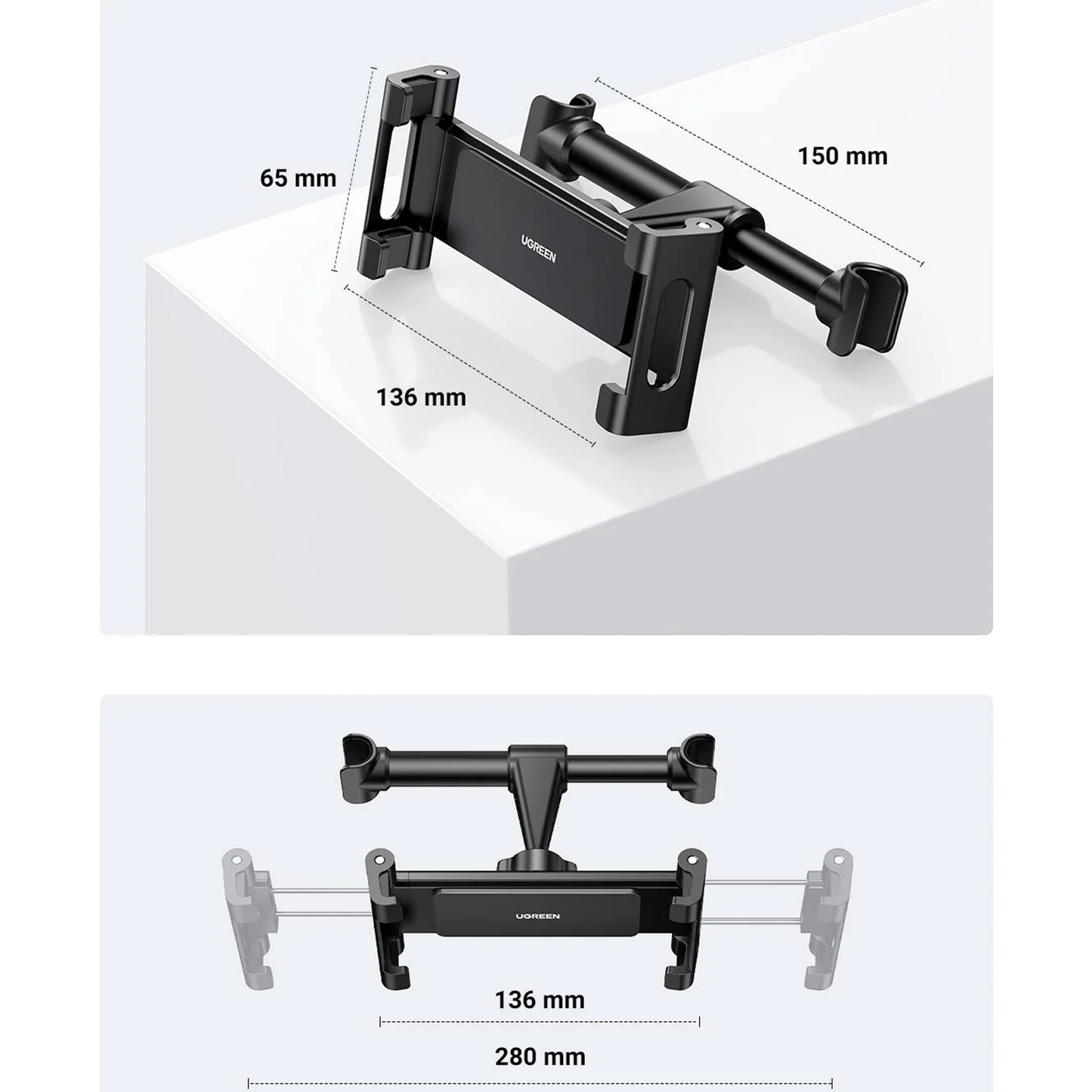 UGREEN Car Tablet & Phone Holder for Back Seat / 60108