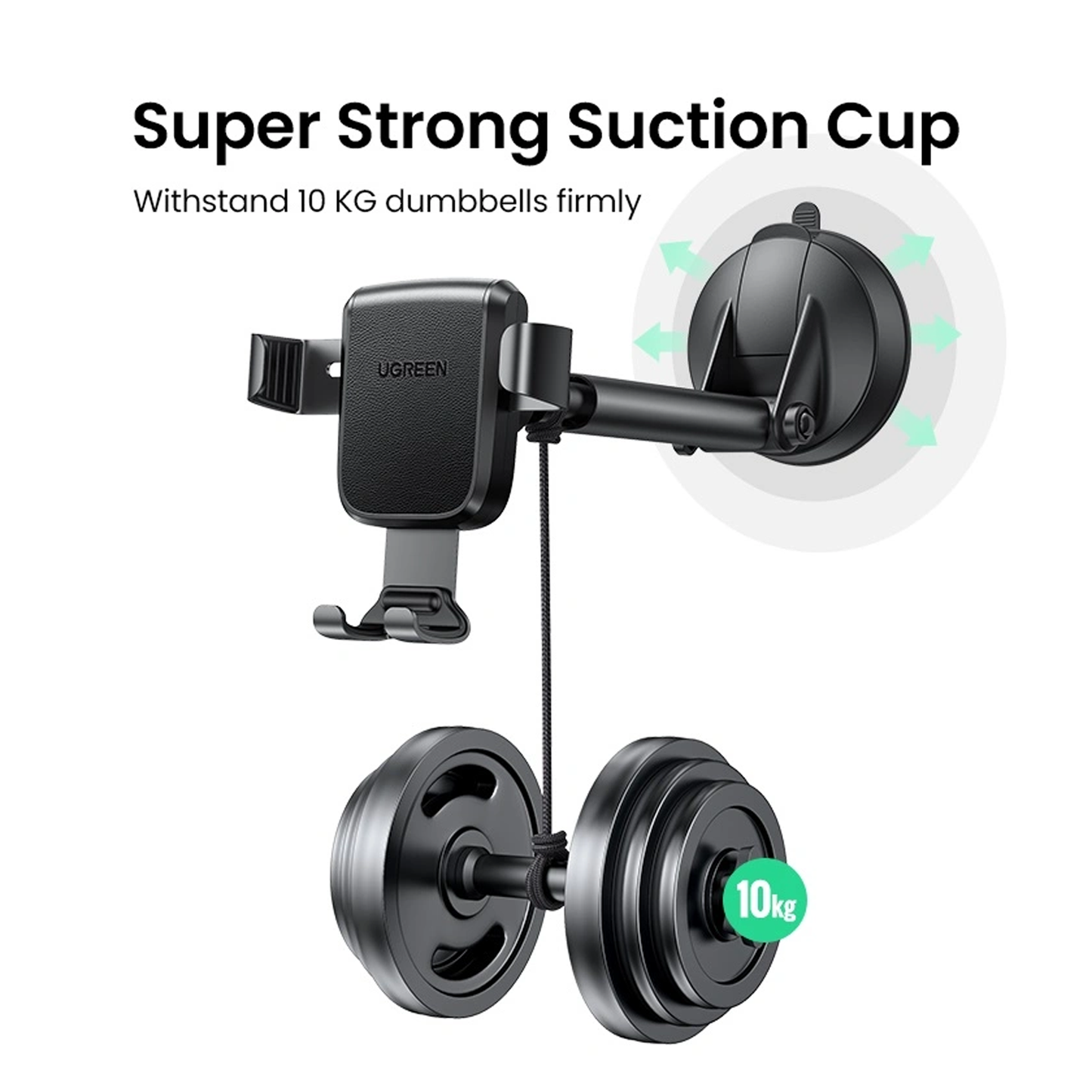 UGREEN Gravity Phone Holder with Suction Cup /LP200- 60990B