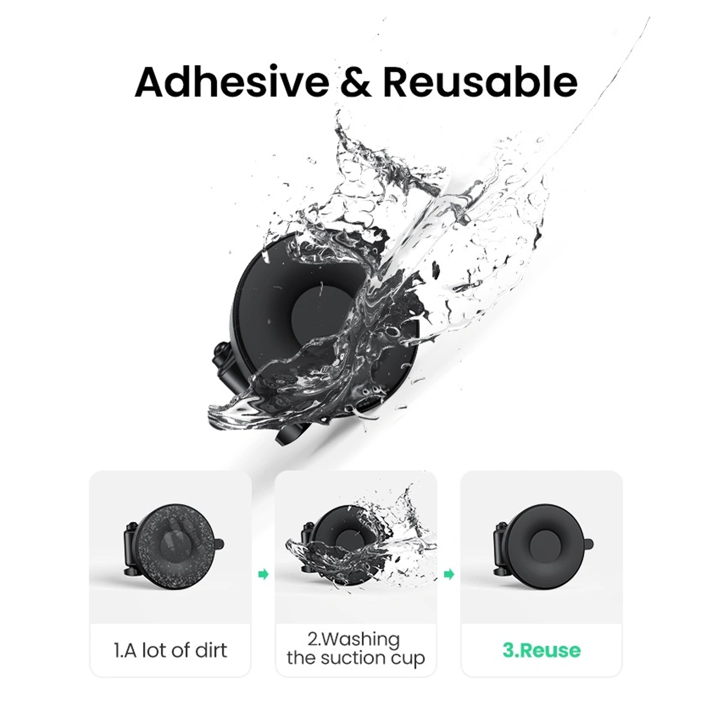 UGREEN Gravity Phone Holder with Suction Cup /LP200- 60990B