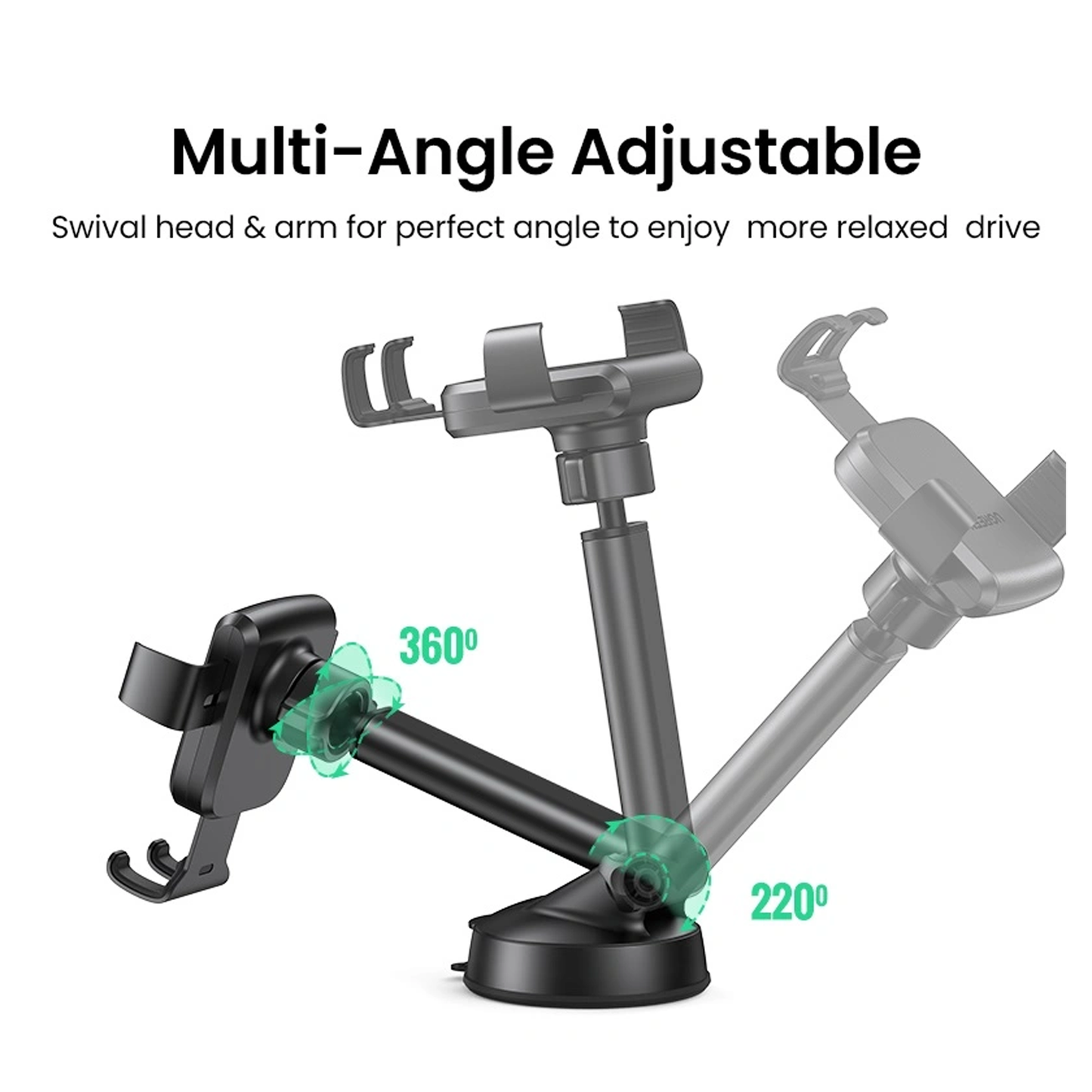 UGREEN Gravity Phone Holder with Suction Cup /LP200- 60990B