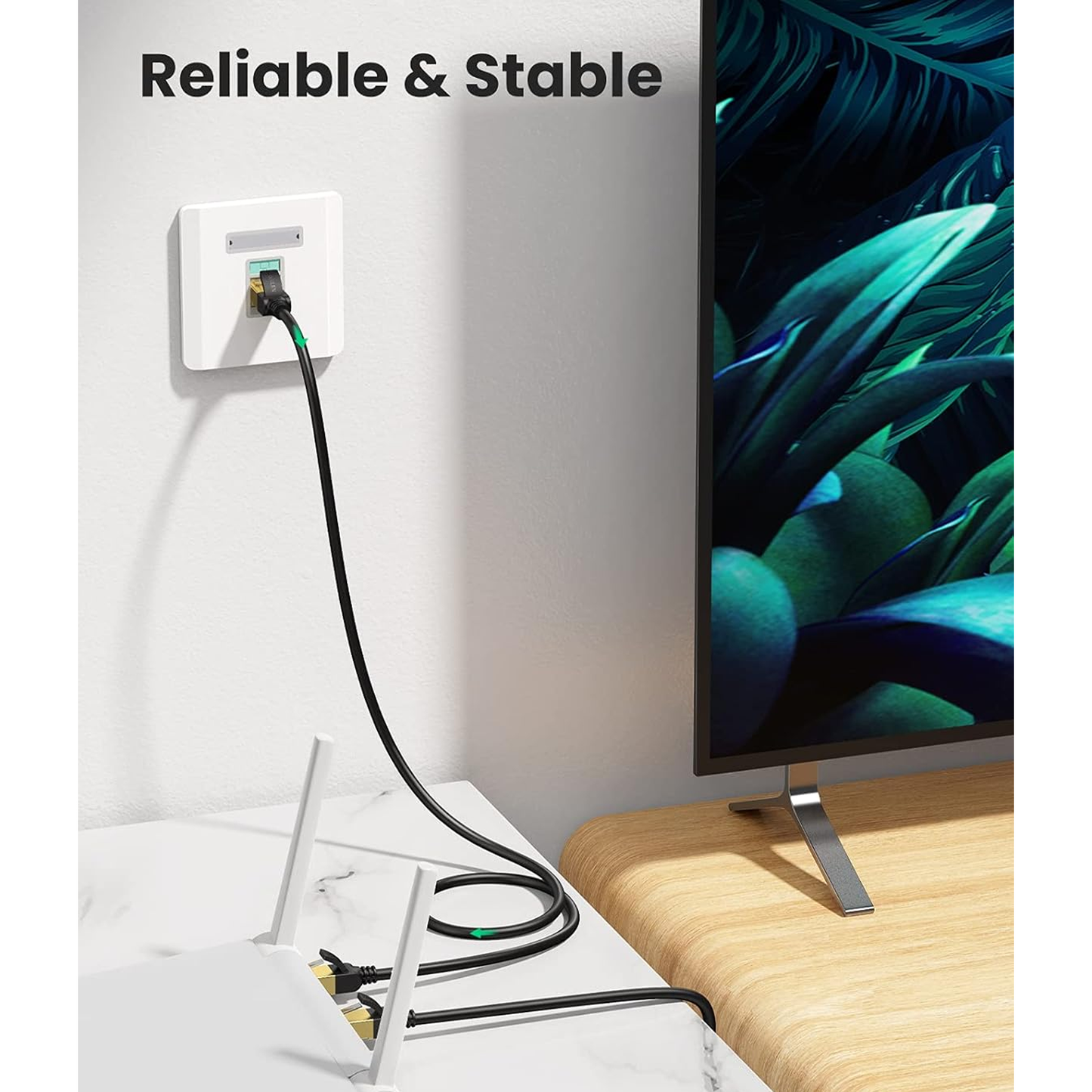 كابل شبكة نحاسي من يوجرين | Cat7 F/FTP | NW107