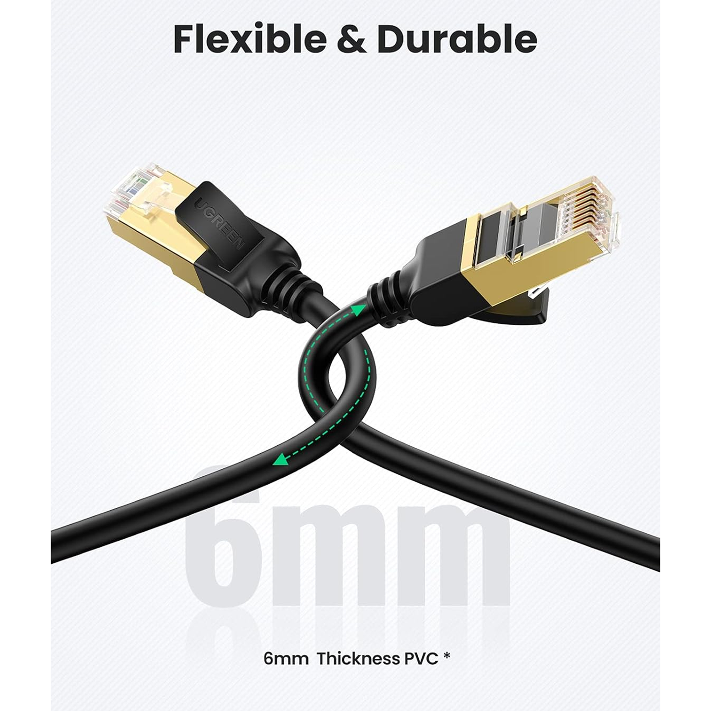 كابل شبكة نحاسي من يوجرين | Cat7 F/FTP | NW107