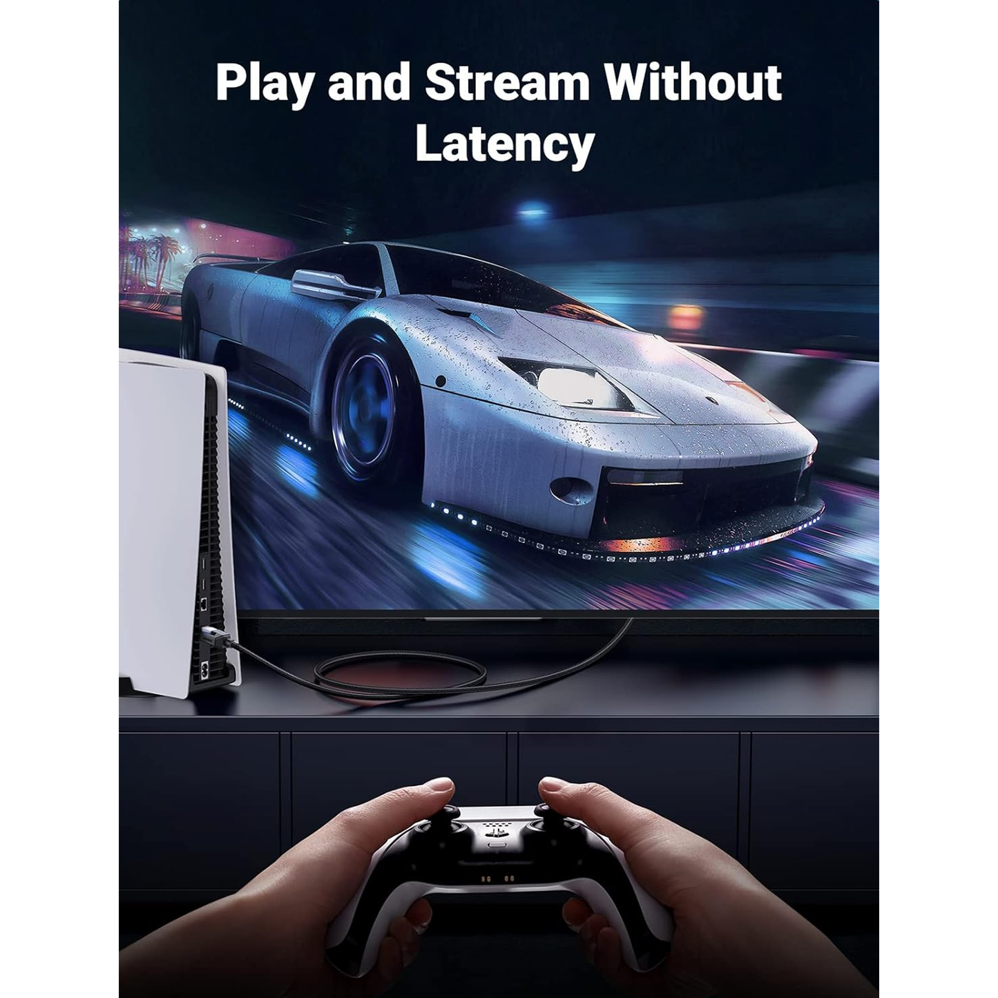 كابلات شبكة محمية من يوجرين |UGREEN CAT8 Shielded Round Braided Cable Modular Plugs| NW153