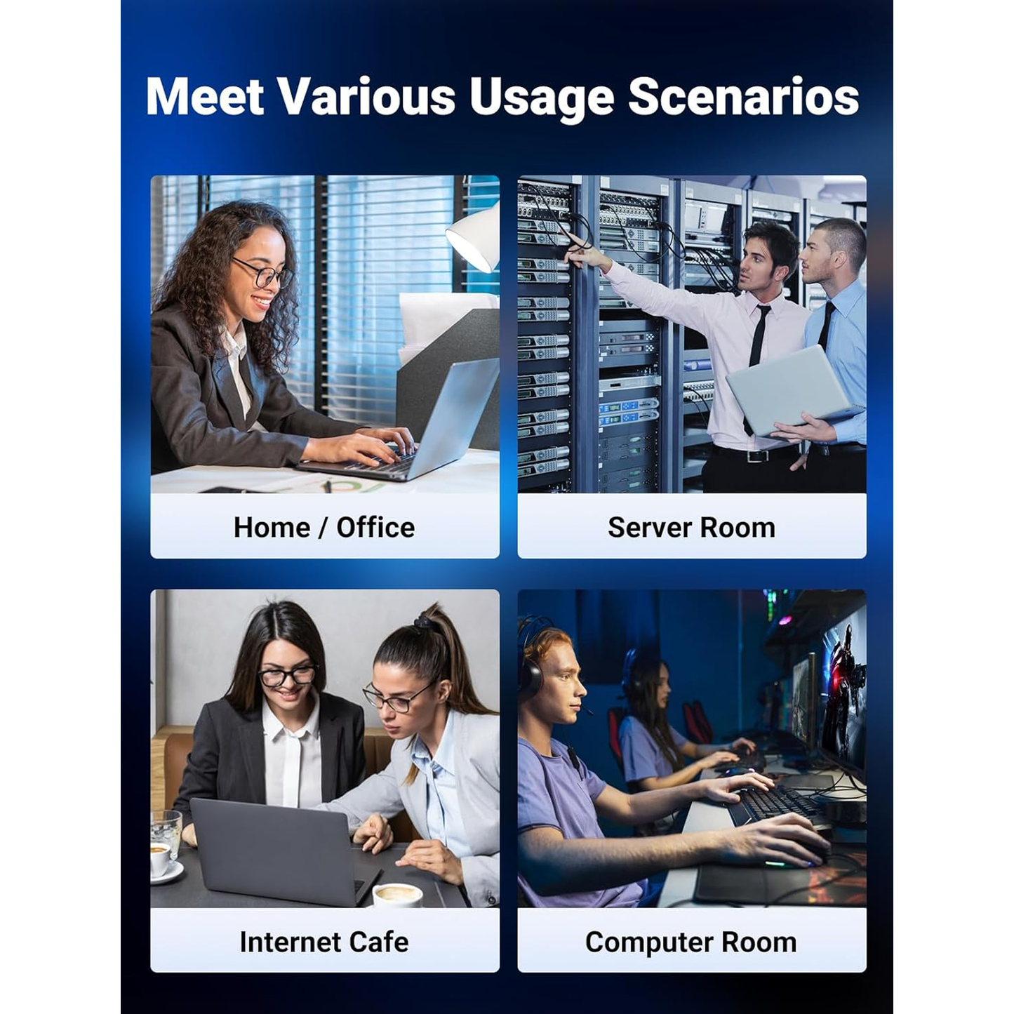 كابلات شبكة محمية من يوجرين |UGREEN CAT8 Shielded Round Braided Cable Modular Plugs| NW153