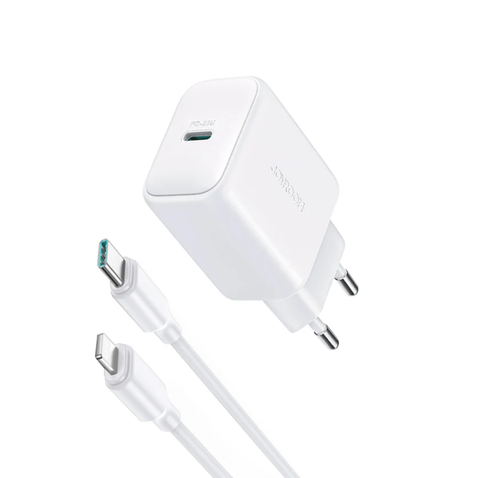 JOYROOM Charger 20W PD, 1m C-to-Lightning Cable - White / JR-TCF20