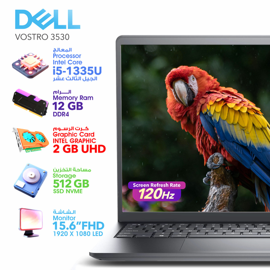 ديل فوسترو 3520 i5 الجيل 13، 12 جيجا رام، 512 جيجا اس اس دي