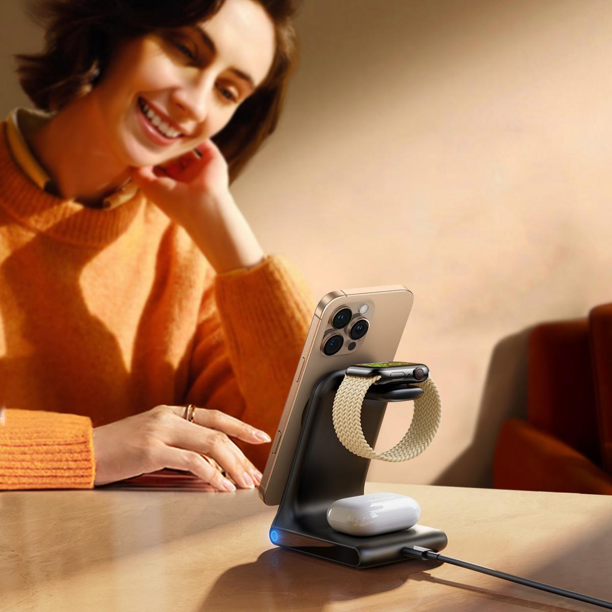 JOYROOM 3-in-1 Wireless Charging Station /JR-W15