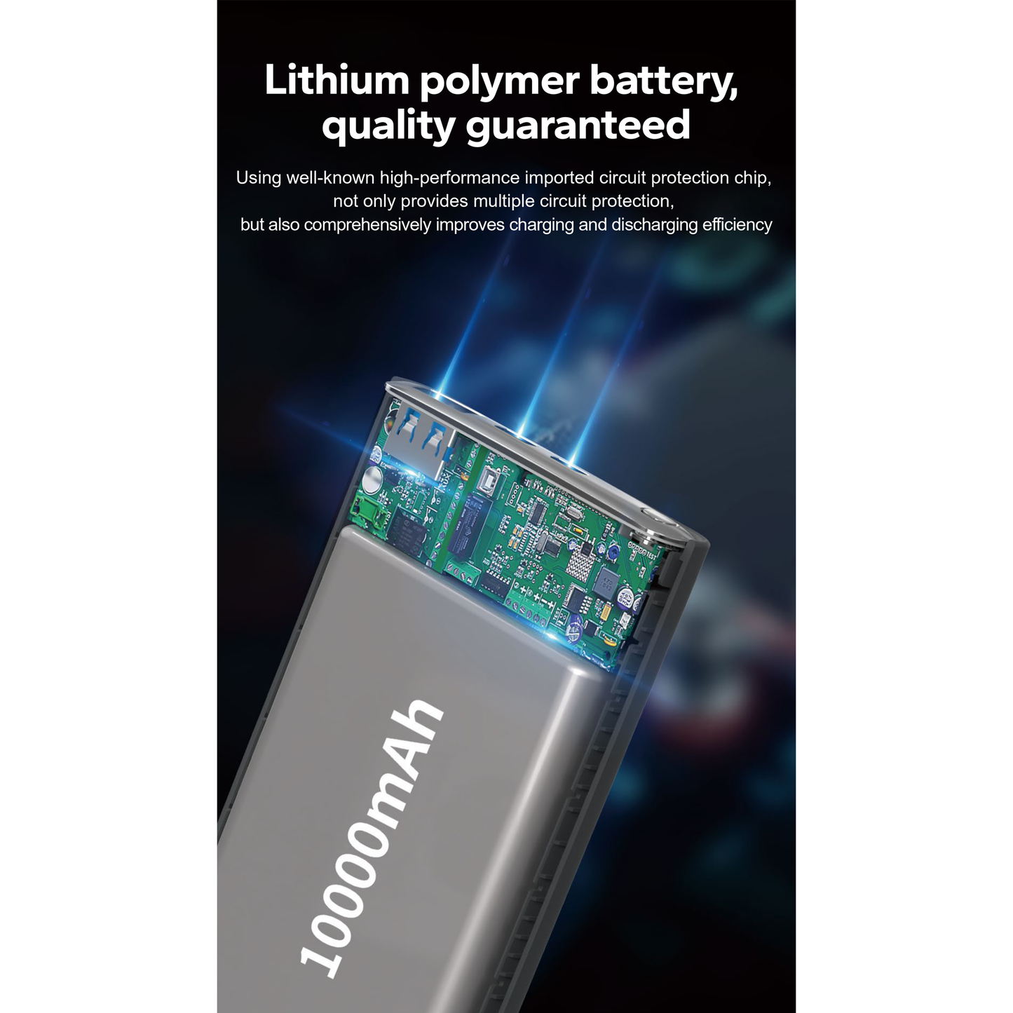 باور بانك بسعة 10000 مللي أمبير | شحن سريع | 22.5 واط | مارسريفا من لينكوم | MR.PB10