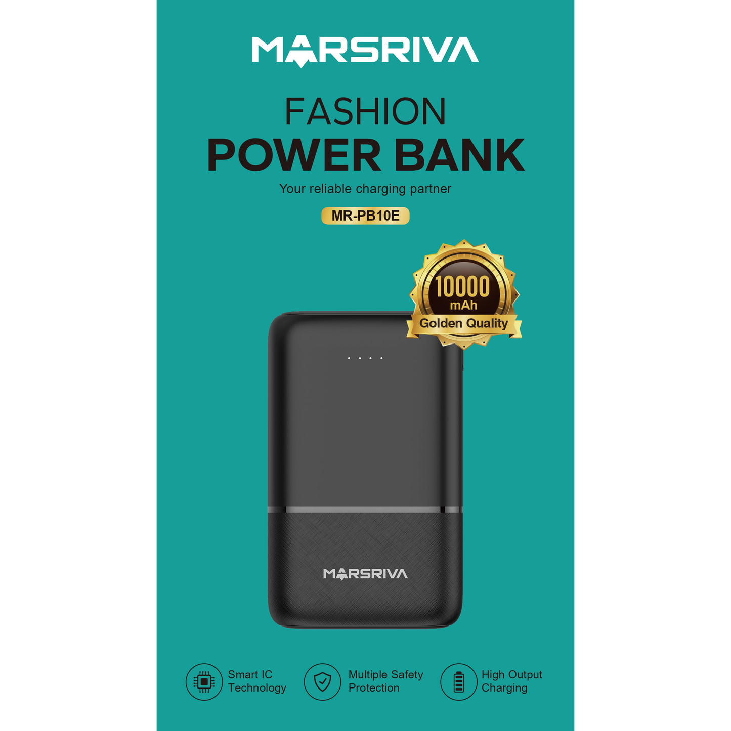 باور بانك 10000 مللي أمبير (متعدد الألوان) | مارسريفا.من.لينكوم | MR.PB10E