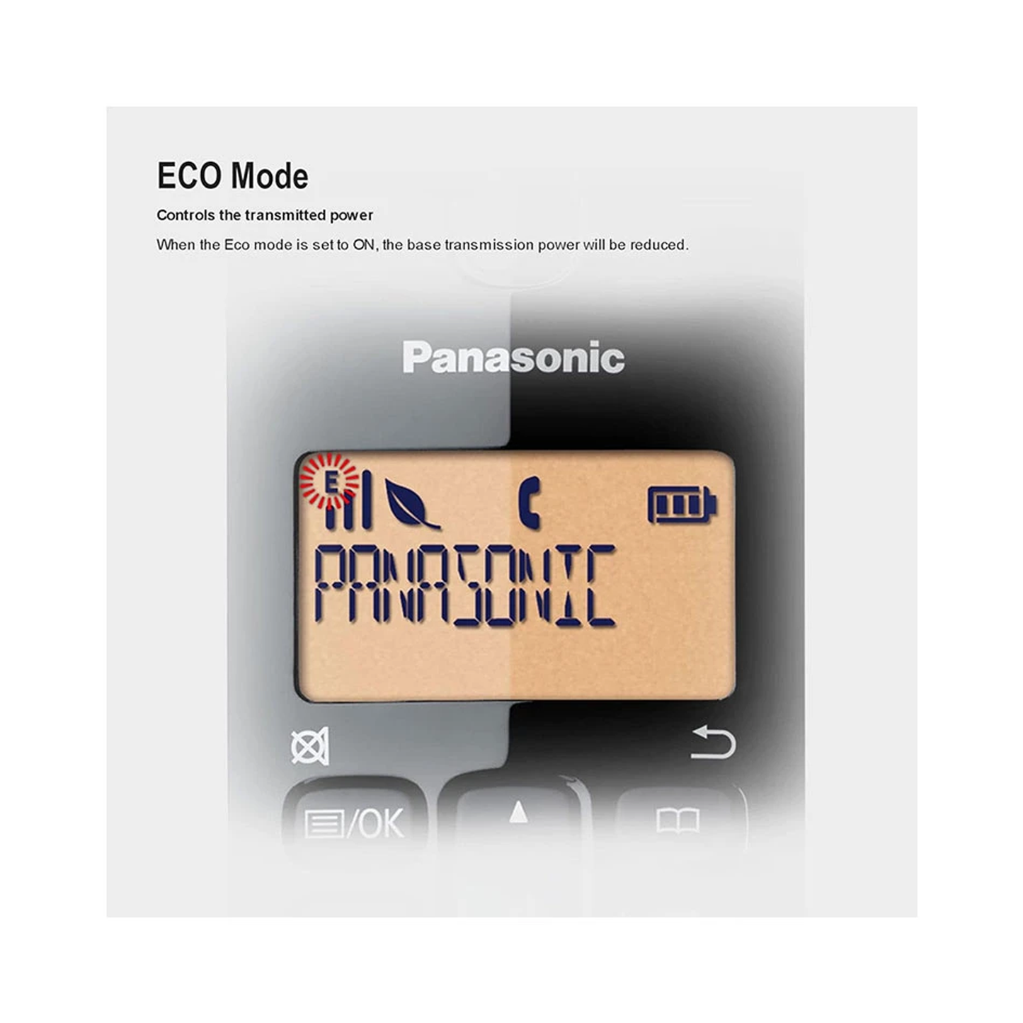 Panasonic KX-TGB110 - Cordless Telephone - Black