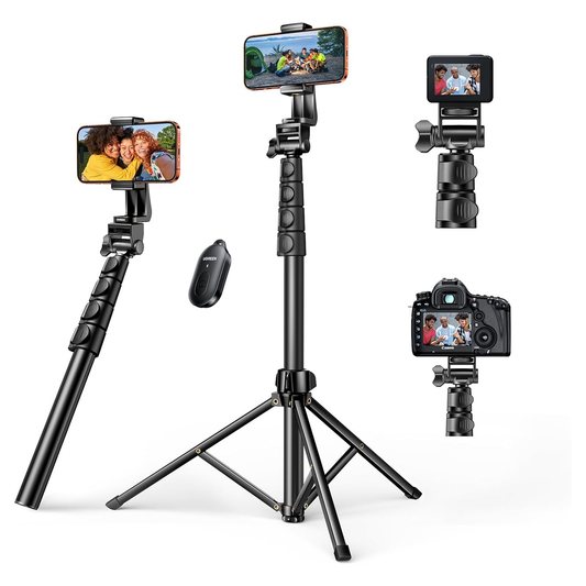 UGREEN Tripod Stand 1.7m With Bluetooth Remote For selfie Livestream and Others / 15609