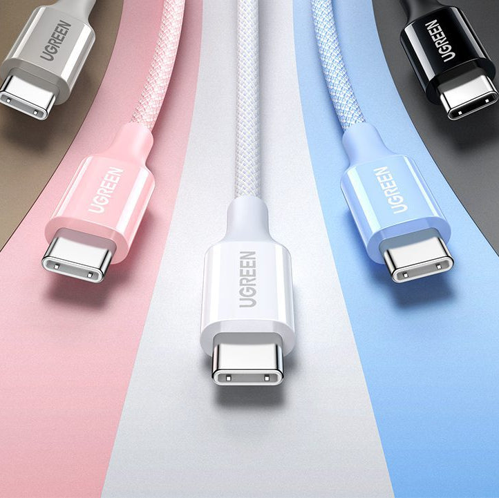 UGREEN USB-C to USB-C PD Fast Charging Braided Cable 5A Max /Multicolor/ L502