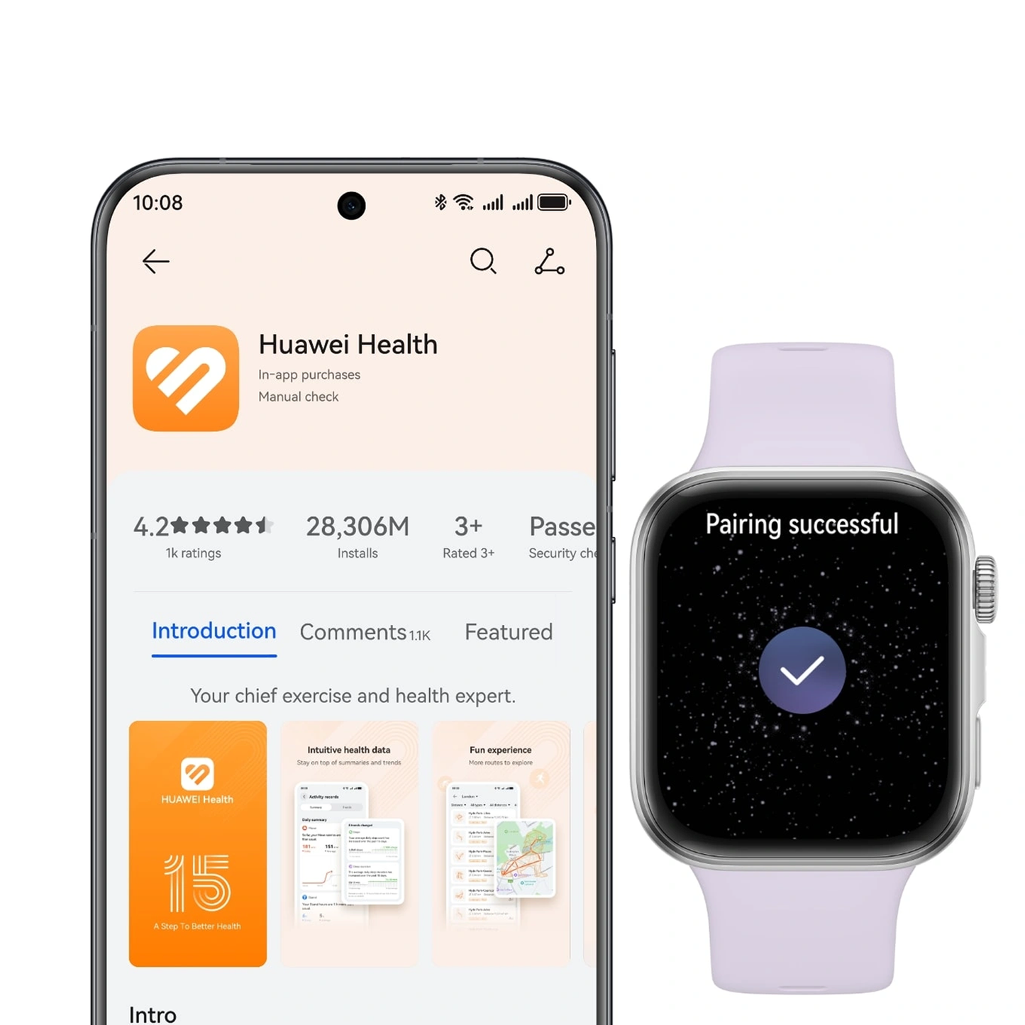 HUAWEI FIT 4 Smartwatch – AMOLED Display